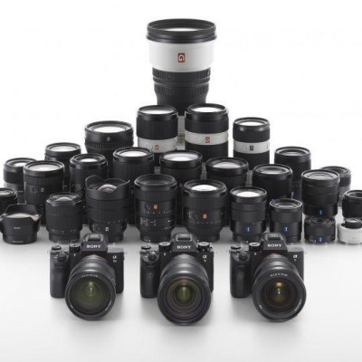 Detalhes do produto Câmeras Sony linha Alpha a7 e lentes e-mount