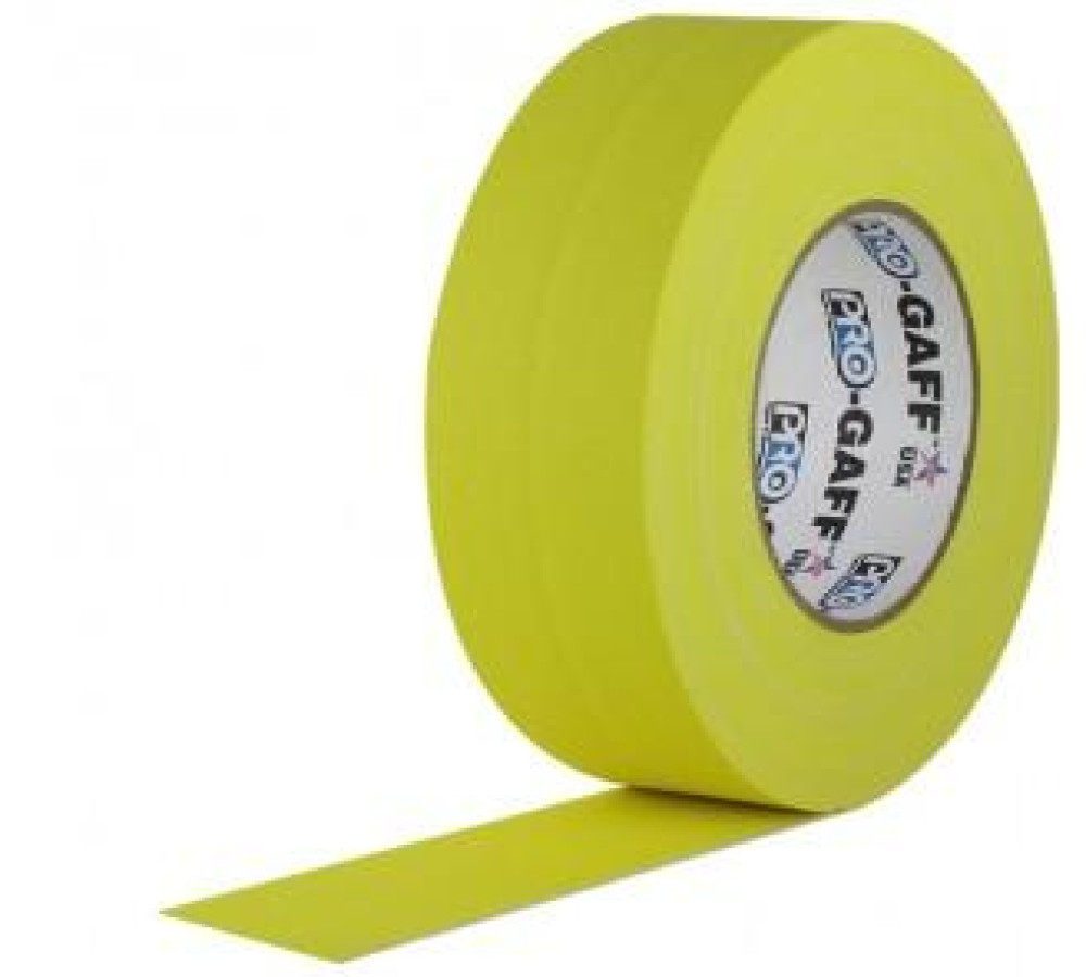 Fita de Tecido Gaffer Tape 5cm x 25m Amarelo - Foto 0