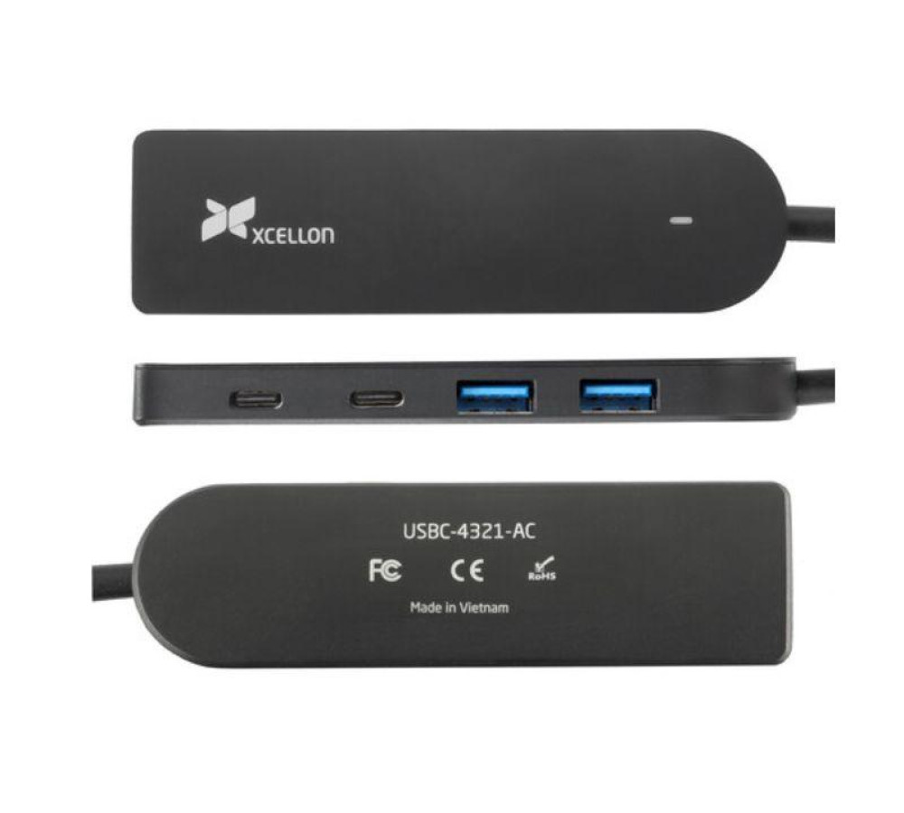 HUB ADAPTADOR USB-C PARA USB-C E USB 4 PORTAS - XCELLON - Foto 1