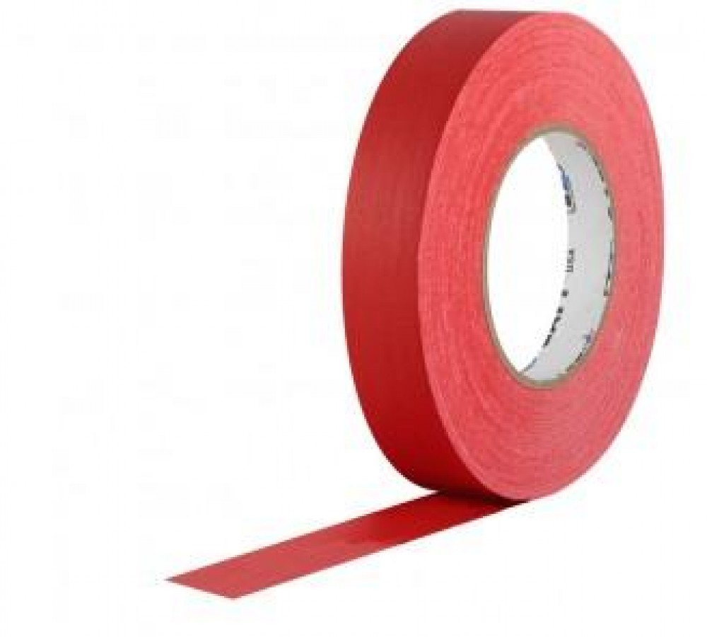 Fita de Tecido Gaffer Tape 2,5cm x 25m Vermelho - Foto 0