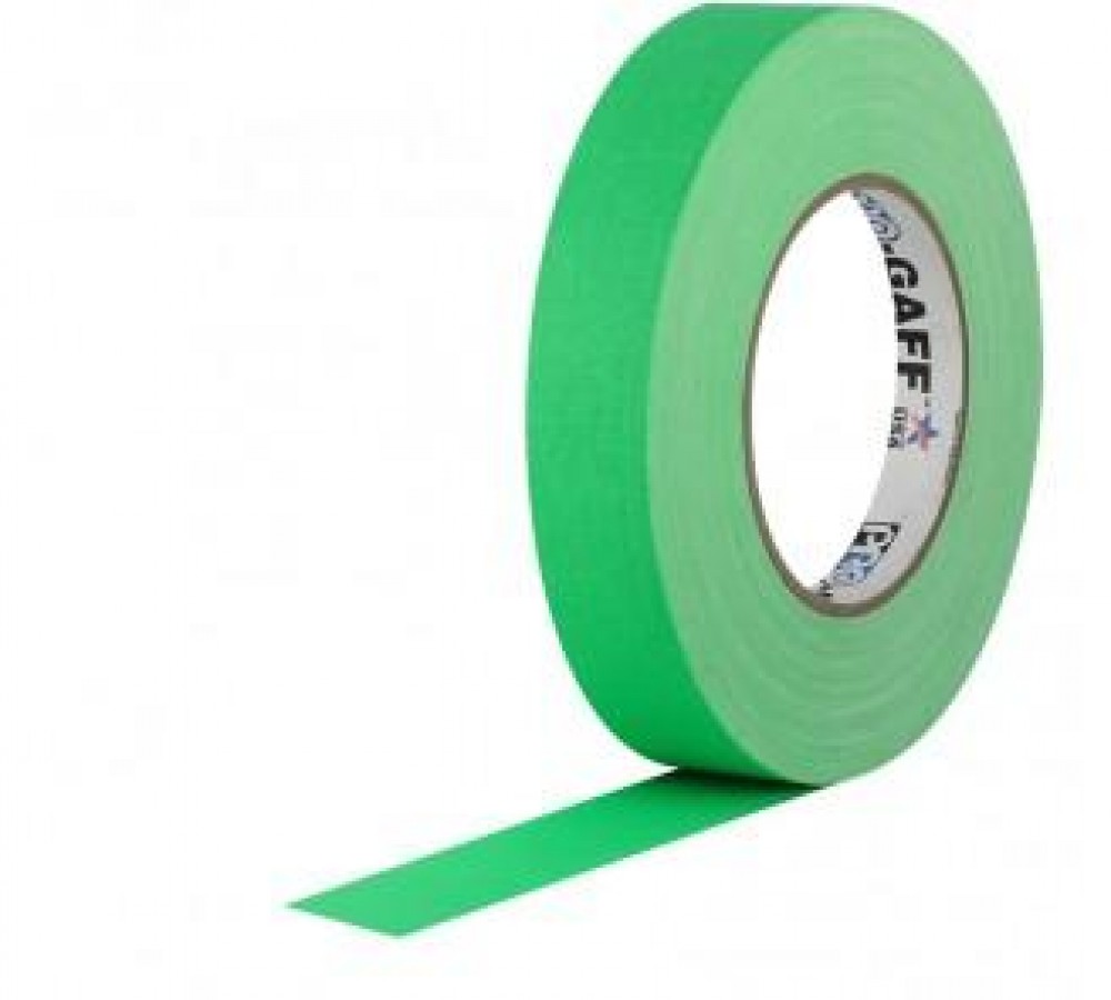 Fita de Tecido Gaffer Tape 2,5cm x 50m Verde FL - Foto 0